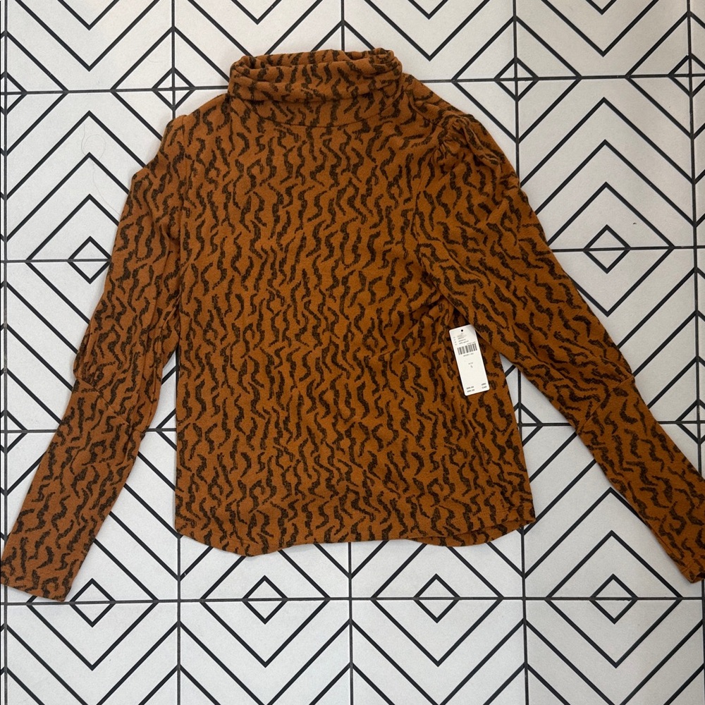 Anthropologie Leopard Print Patterned Sweater